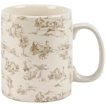 Farmhouse Toile Mug