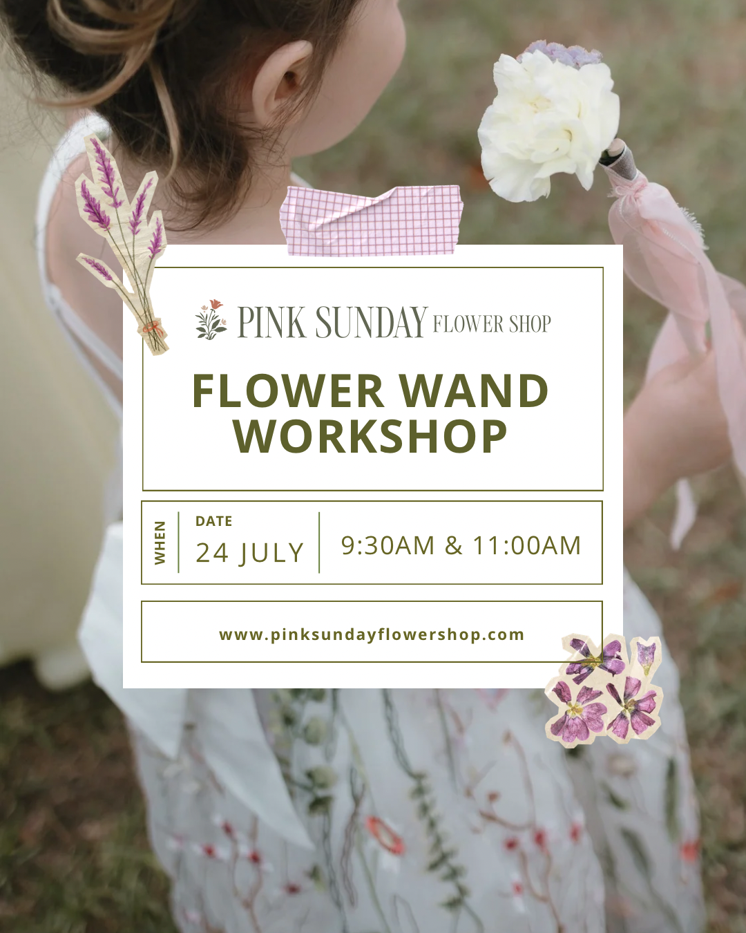 Flower Wand Workshop | July 24th