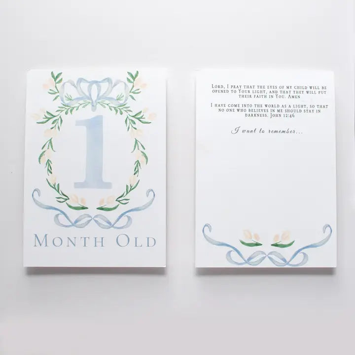 Baby Milestone Cards - Boy
